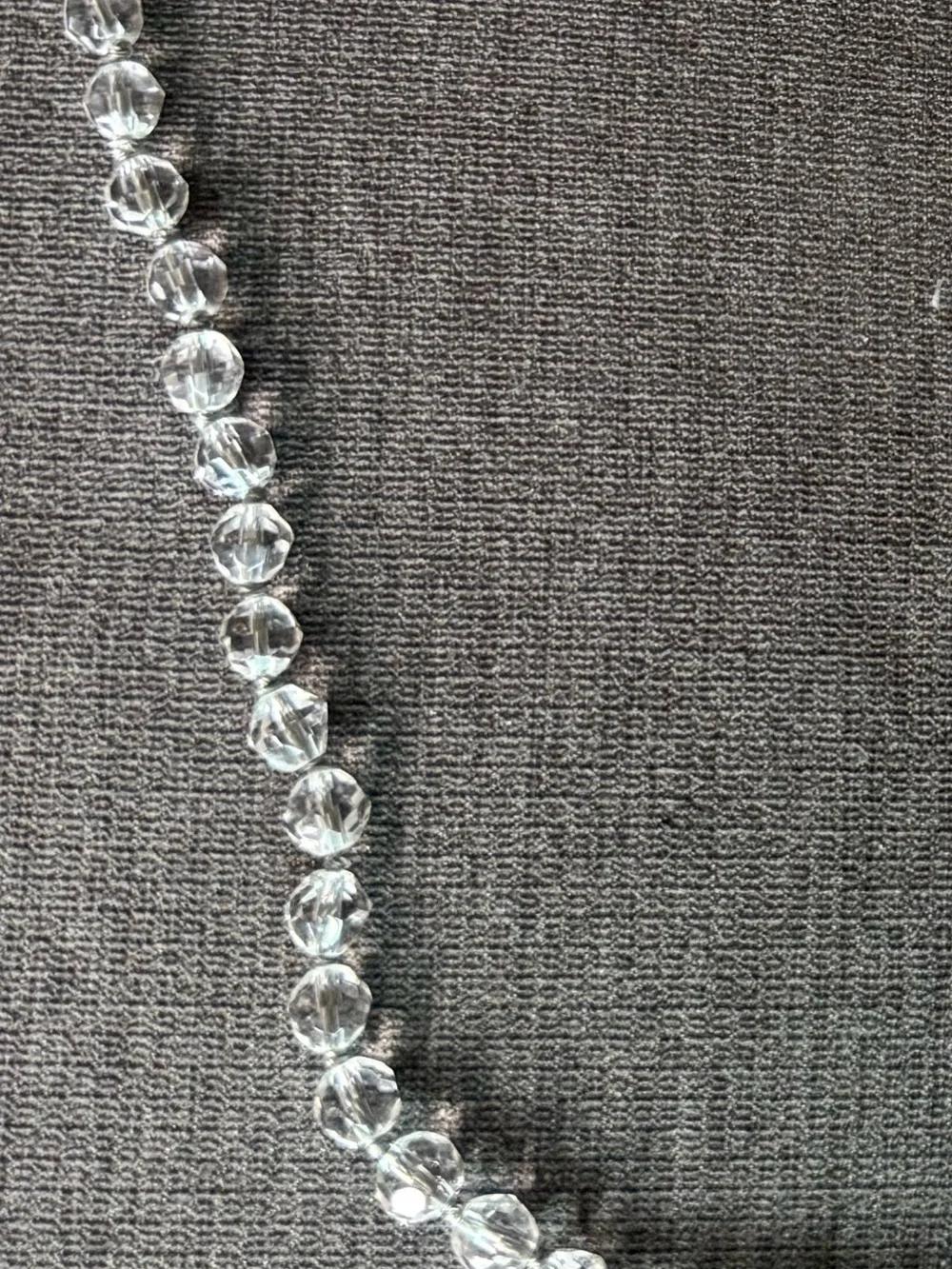 Crystal beaded necklace